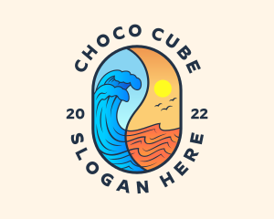 Ocean - Ocean Splash Wave logo design