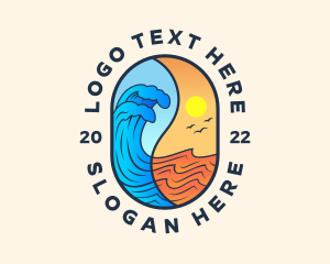 Ocean Splash Wave Logo