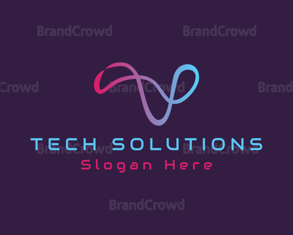 Gradient Wave Startup Logo