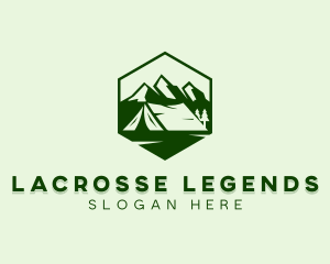 Mountain Camping Tent  logo design