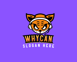 Online Game - Tiger Streaming Esport logo design