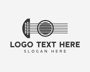 String Instrument - Guitar String Instrument logo design