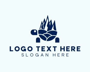 Eco Tourism - Mountain Shell Turtle logo design