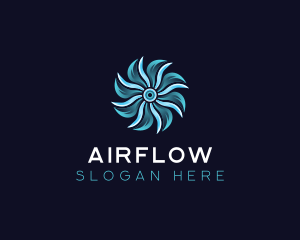 Air Cooling Ventilation logo design