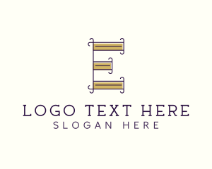 Letter E - Luxury Real Estate logo design
