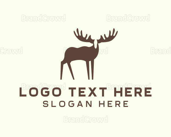 Moose Antler Wildlife Logo