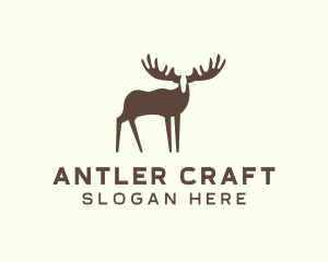 Moose Antler Wildlife logo design