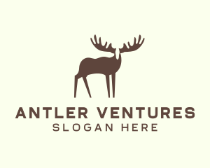 Moose Antler Wildlife logo design