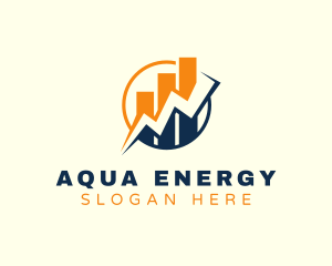 Lightning Energy Graph logo design