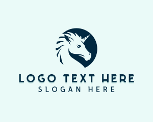 Lgbtqia - Mythical Unicorn Horse logo design