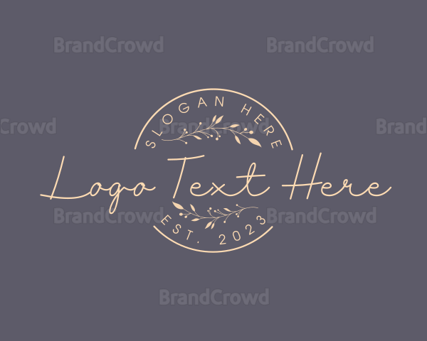 Natural Elegant Business Brand Logo