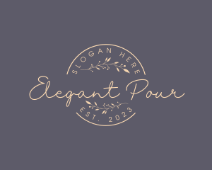 Natural Elegant Business Brand logo design