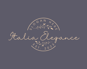 Natural Elegant Business Brand logo design