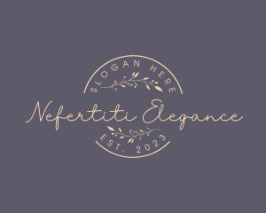 Natural Elegant Business Brand logo design