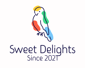 Bird Sanctuary - Wild Parakeet Bird logo design
