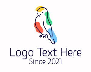 Wild - Wild Parakeet Bird logo design