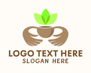 Coconut - Green Tea Hands logo design