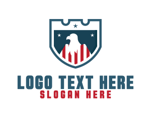 Usa - Patriot Eagle Shield logo design
