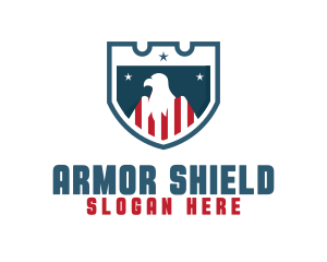 Patriot Eagle Shield logo design