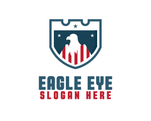 Patriot Eagle Shield logo design