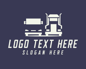 Truck Logistics Vehicle Logo