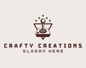 Hobby - Retro Game Joystick logo design