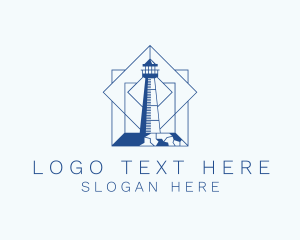Coast - Tower Lighthouse Coast logo design
