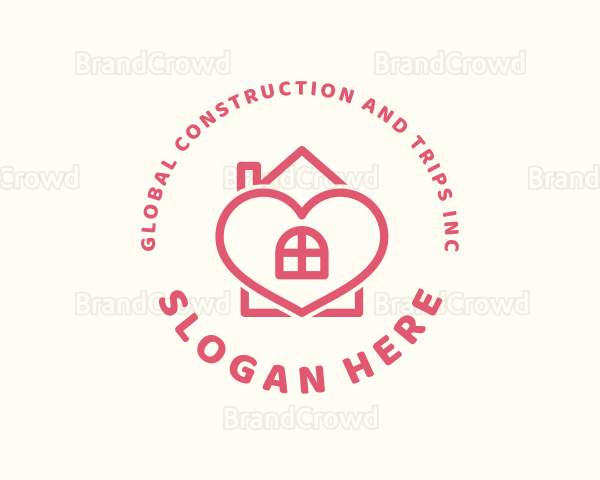 Heart House Love Logo
