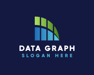 Stocks Graph Finance logo design