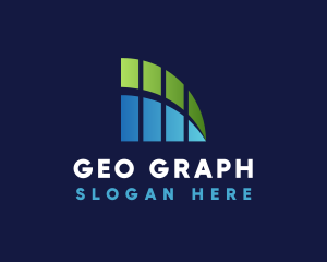 Stocks Graph Finance logo design