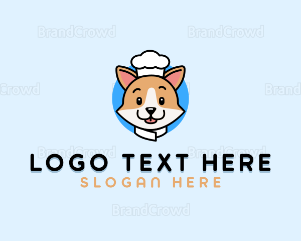 Corgi Dog Chef Logo