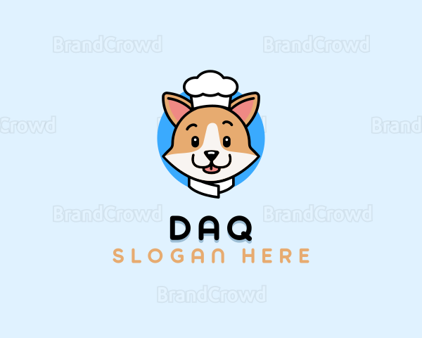 Corgi Dog Chef Logo