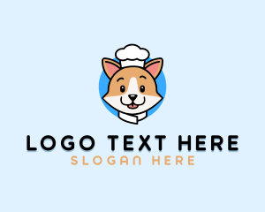 Chef - Corgi Dog Chef logo design