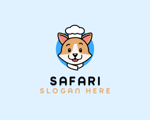 Corgi Dog Chef Logo