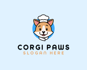 Corgi Dog Chef logo design