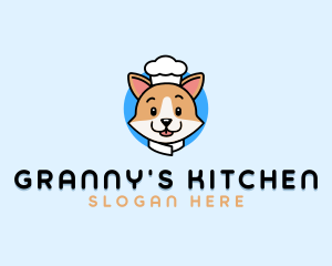 Corgi Dog Chef logo design