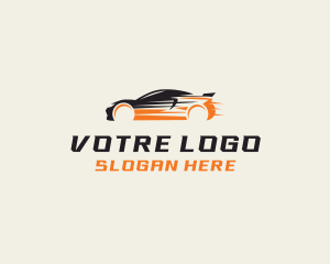 Fast Car Automobile Logo