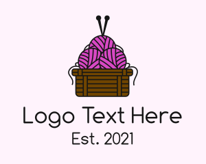 Loom - Yarn Ball Basket logo design