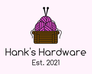 Hank - Yarn Ball Basket logo design