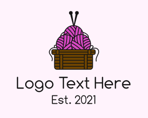 Weave - Yarn Ball Basket logo design