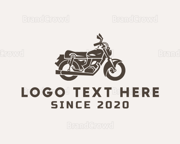 Cool Retro Motorbike Logo