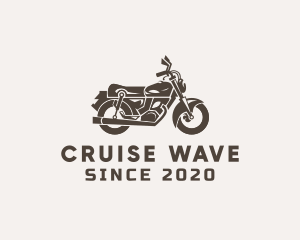 Cruiser - Cool Retro Motorbike logo design