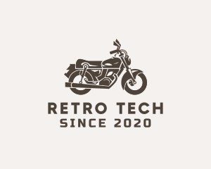 Cool Retro Motorbike logo design