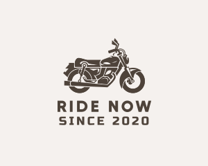 Cool Retro Motorbike logo design