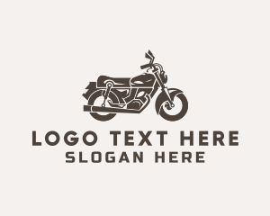 Cool Retro Motorbike Logo