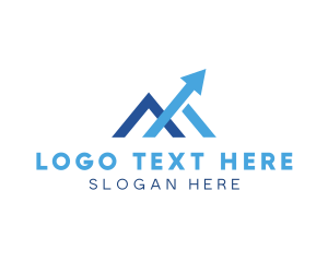 Logistics - Arrow Logistics LetterM logo design