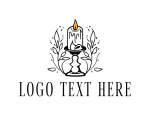 Glow - Glow Candle Leaf logo design