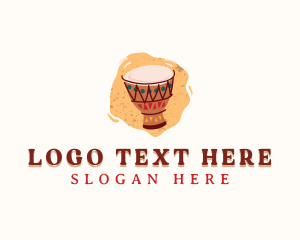 Craftsmen - African Drum Instrument logo design