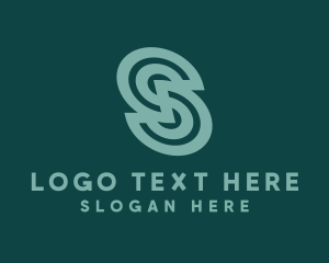 Green - Modern Spiral Company Letter S logo design