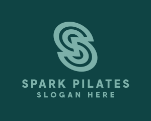 Modern Spiral Company Letter S logo design